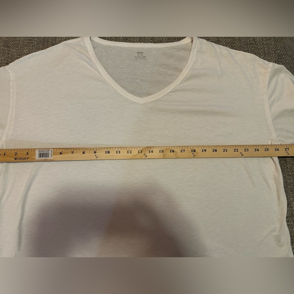 Aerie Oversized Real Soft Tee Distressed white XL - Picture 4 of 5